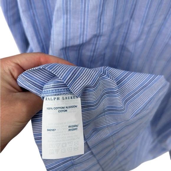 NWT Polo Ralph Lauren Striped 100% Cotton Pajama Top - Long Sleeve - Size 1XLT - Picture 12 of 14